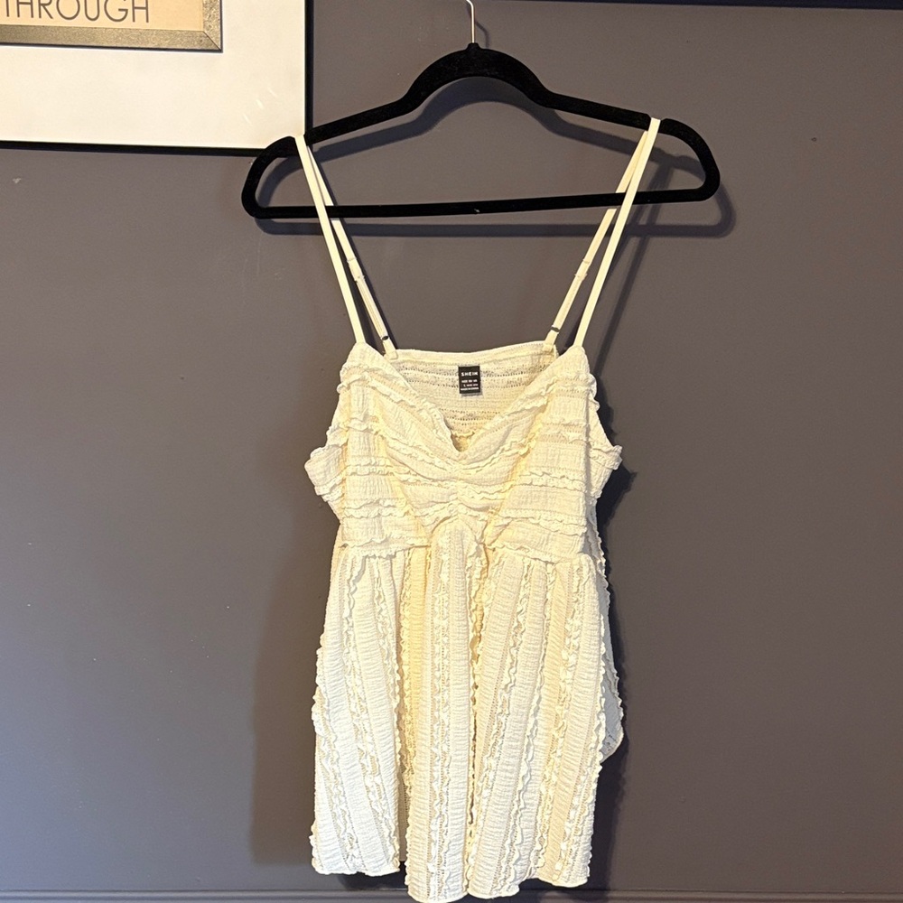 SHEIN NWOT Cream Top